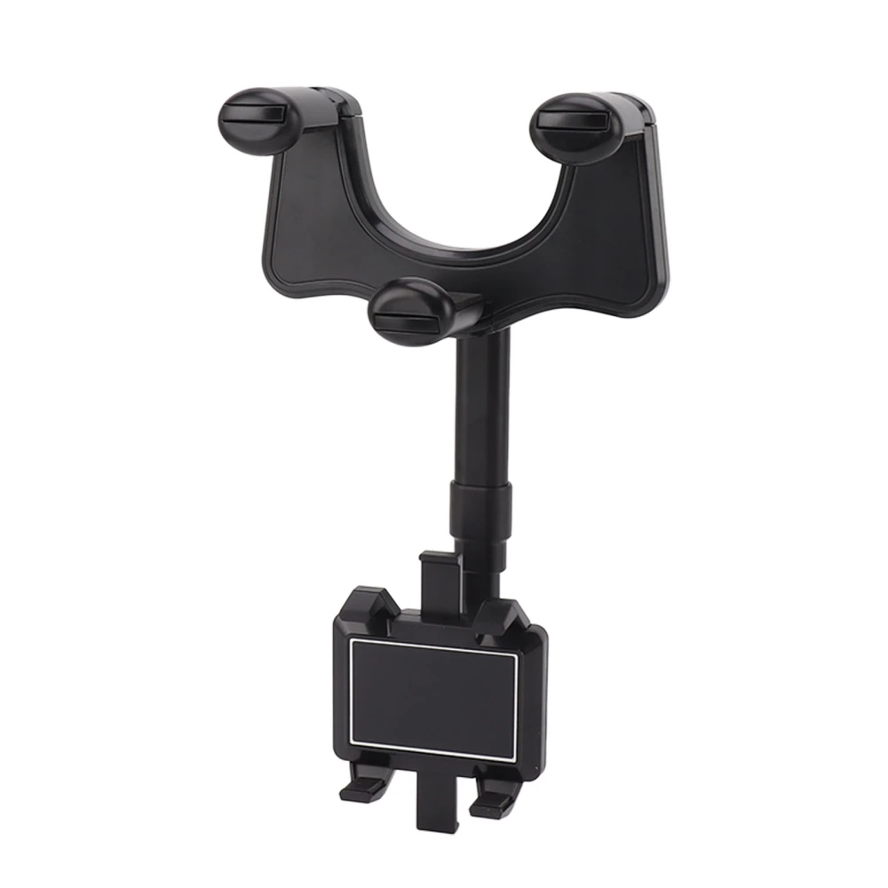 Rearview Mirror Phone Holder Adjustable Angle Multifunctional Buckle Style Phone Bracket Mount for Vehicle