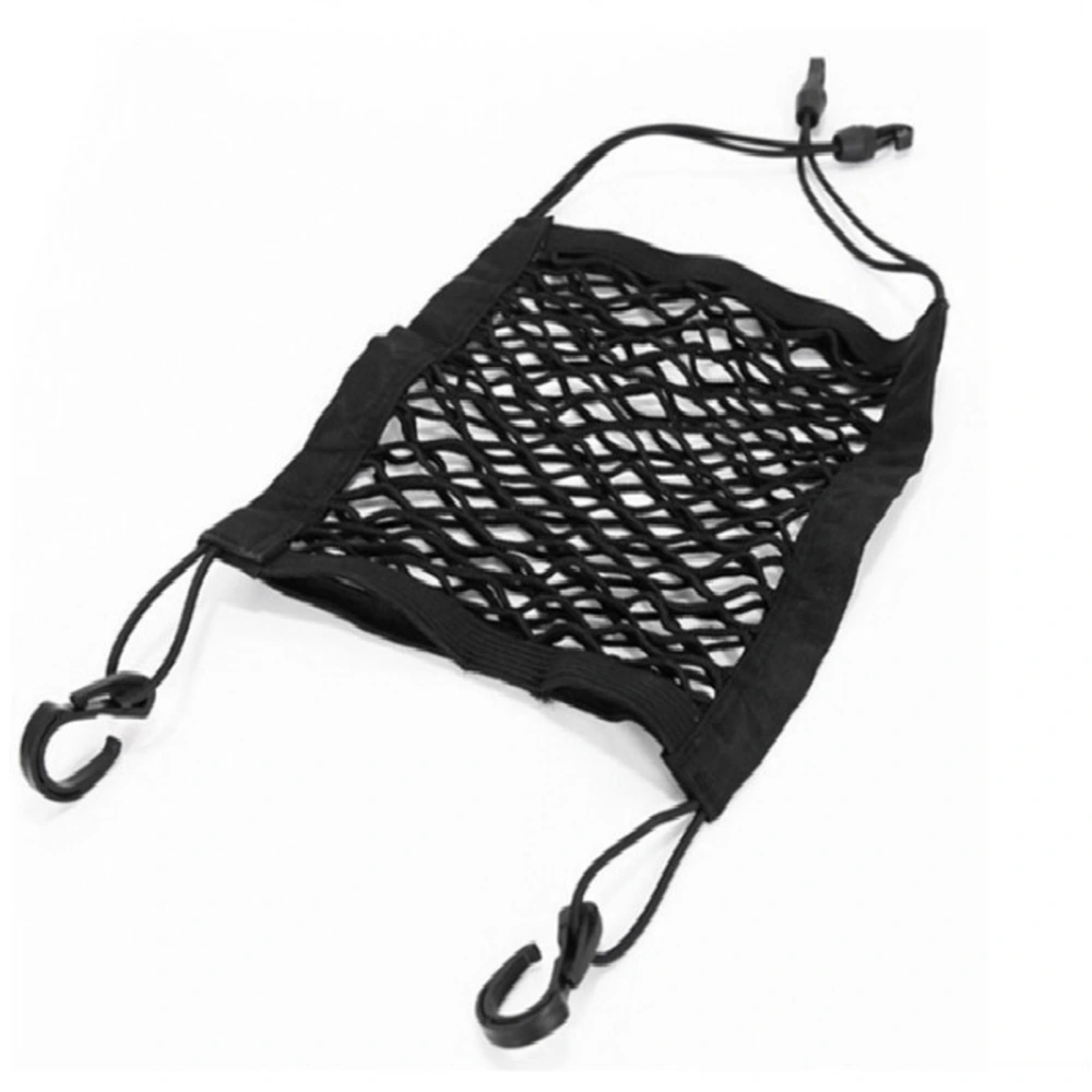 Car Mesh Organizer 2 Layers Elastic Seat Back Barrier Net Bag Holder Storage Netting Pouch for Vehicle SUV