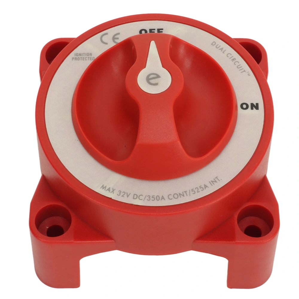 Marine Battery Cut Off Switch 350A Heavy Duty 4 Terminal Battery Disconnect Switch for RV Automotive Battery 32V 5510E