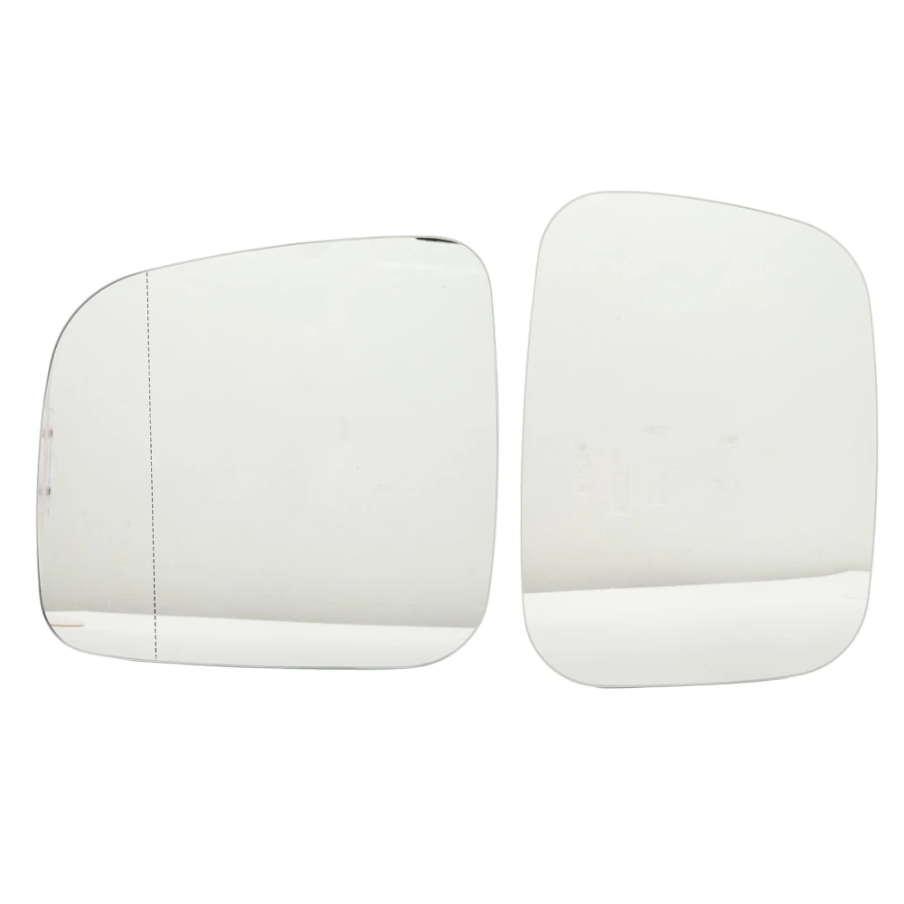 1 Pair Rearview Mirror Heated Glass 7E1857522 Left Right Replacement for Multivan Transporter Pre‑Facelift T5 2003 to 2009