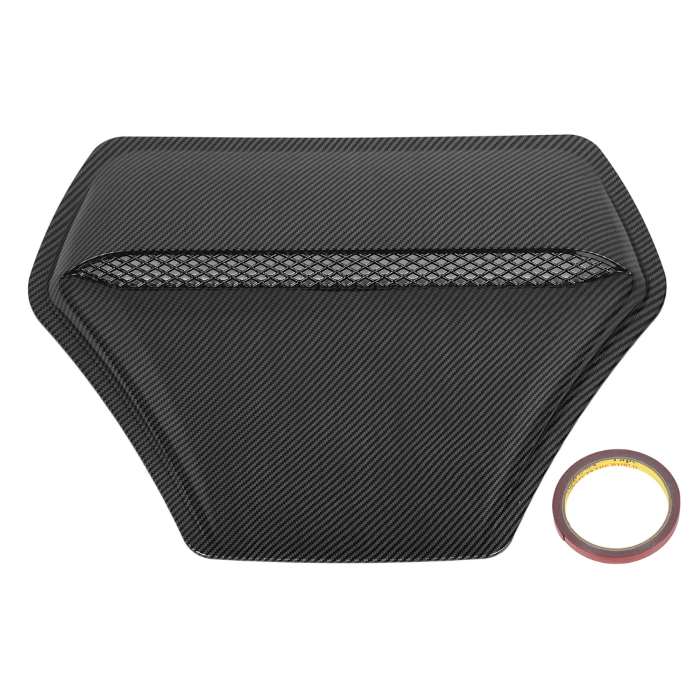 Car Hood Air Vent Cover Heat Resistance Bonnet Air Outlet Trim Replacement for Mitsubishi Lancer Evolution X EVO 10 Carbon Fiber Style