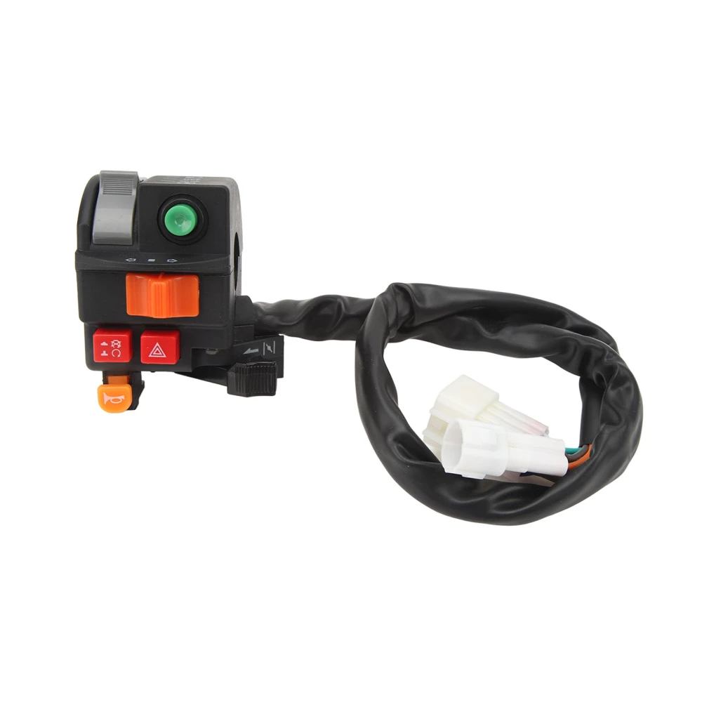 7/8in 22mm Motorcycle Handlebar Switch Headlight Turn Signal Horn Flash ON Off Start Stop Control Switch for ATV