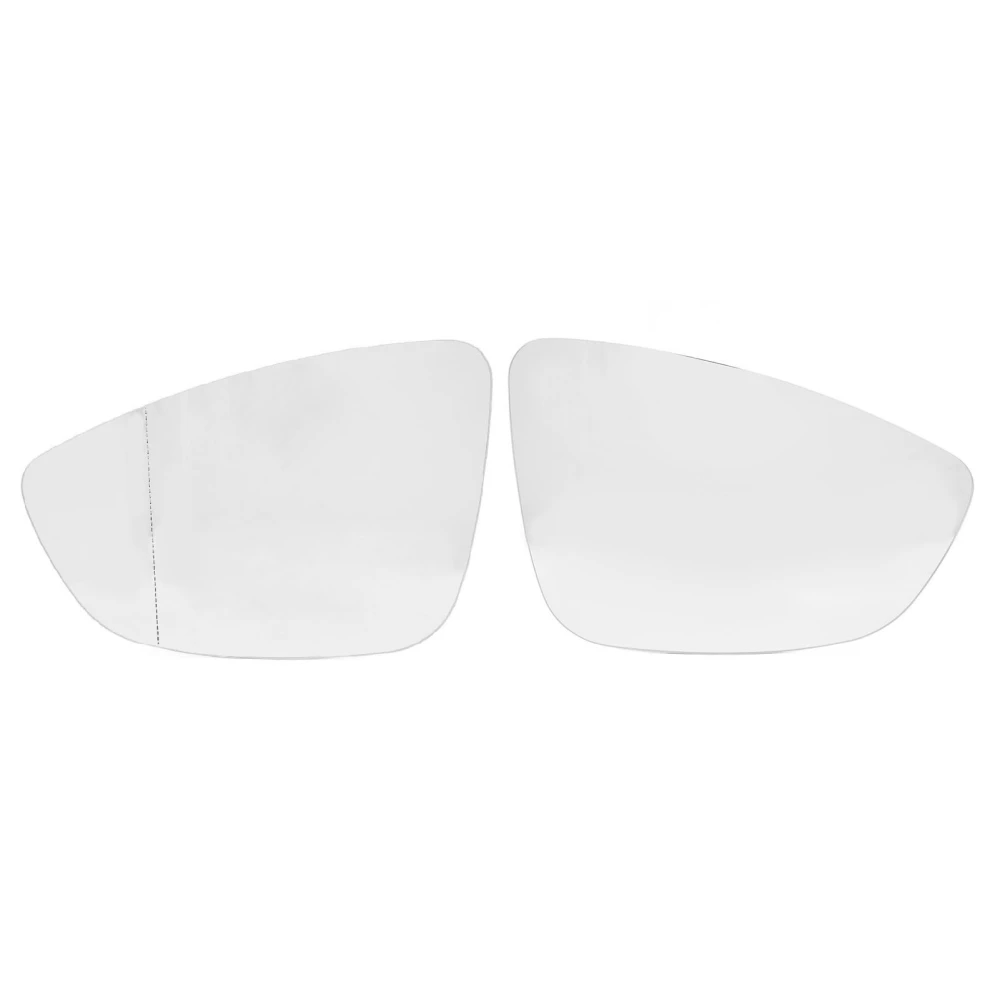 1 Pair Heated Mirror Glass 5C6857521 Anti Fog Left Right Side Rearview Mirror Glass for MK6 2011 to 2018