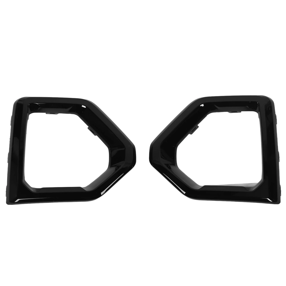1 Pair Fog Light Bezel Cover 84176752 Front Left Right Fog Light Bezel Trim for Sierra 1500 2019 to 2021 Glossy Black