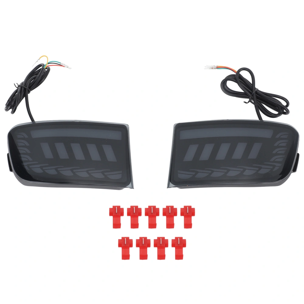 Rear Bumper Light 3 Functions Super Bright IP67 Waterproof Replacement for Toyota Land Cruiser Prado J120 Smoky Black