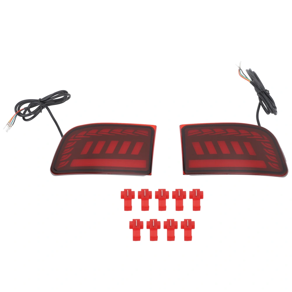 Rear Bumper Light 3 Functions Super Bright IP67 Waterproof Replacement for Toyota Land Cruiser Prado J120 Red