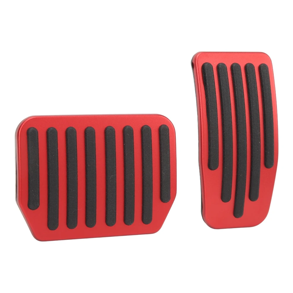 2Pcs Brake Pedal Cover Red Anti Slip Wear Resistant Stylish Durable Accelerator Pedal Pad Replacement for Tesla Model 3