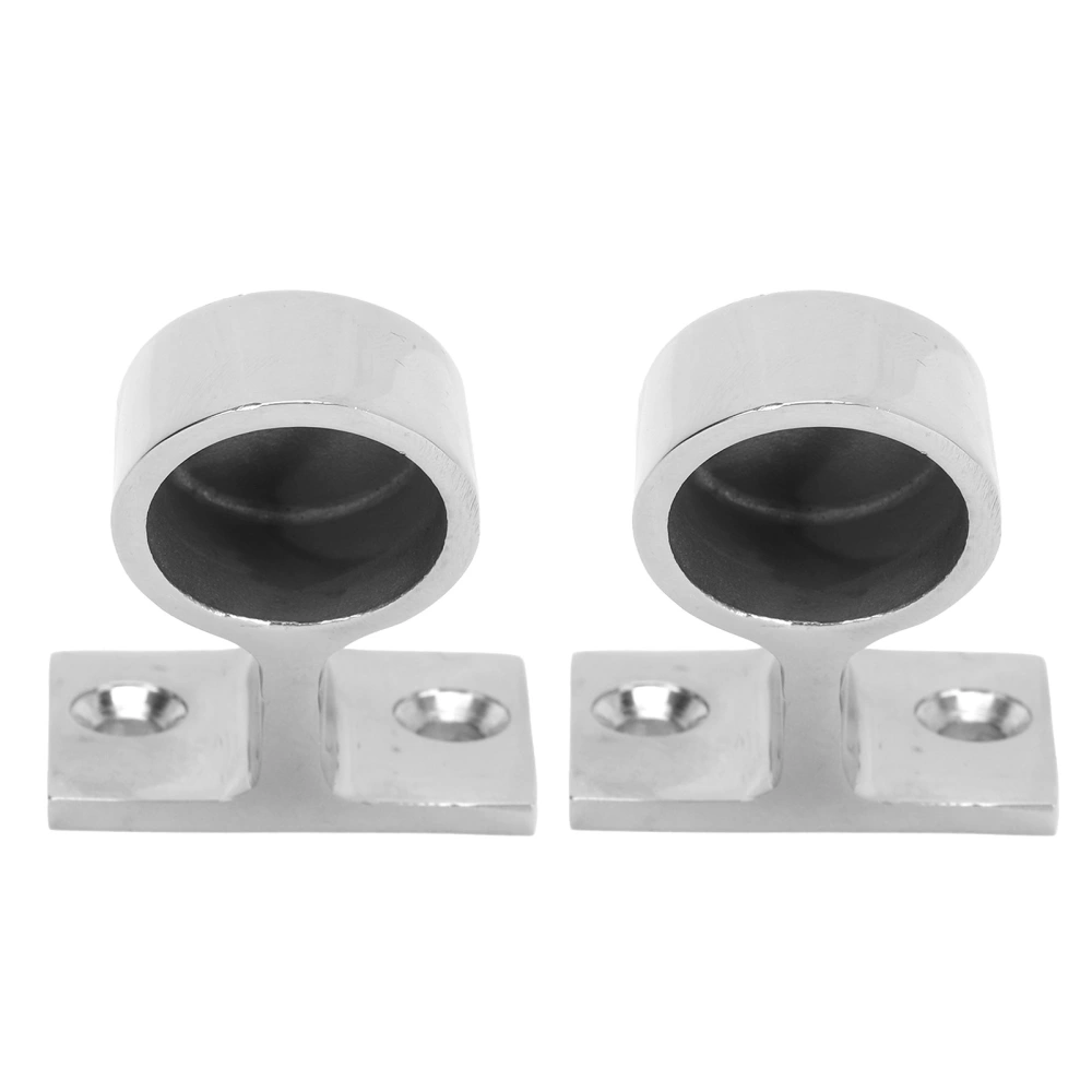 2PCS Stanchion Hand Rail Fitting 316 Stainless Steel Mirror Polishing Rustproof for Boat Yacht Marine 22mm/7/8in