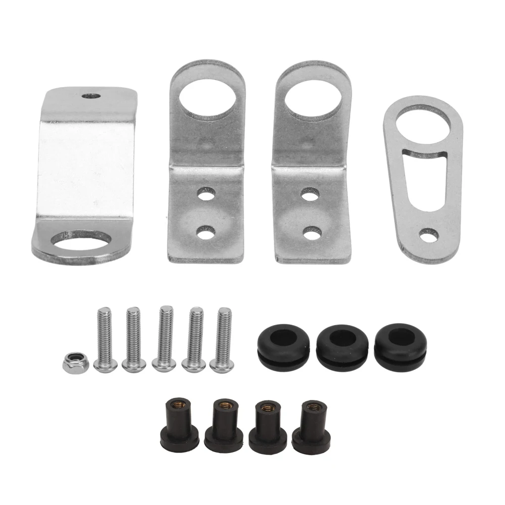 Bolt On Radiator Bracket Kit Heavy Duty Metal Stay Mounting Bracket Kit for Civic EG DC2 EK K‑Swap K20‑K24 Engine