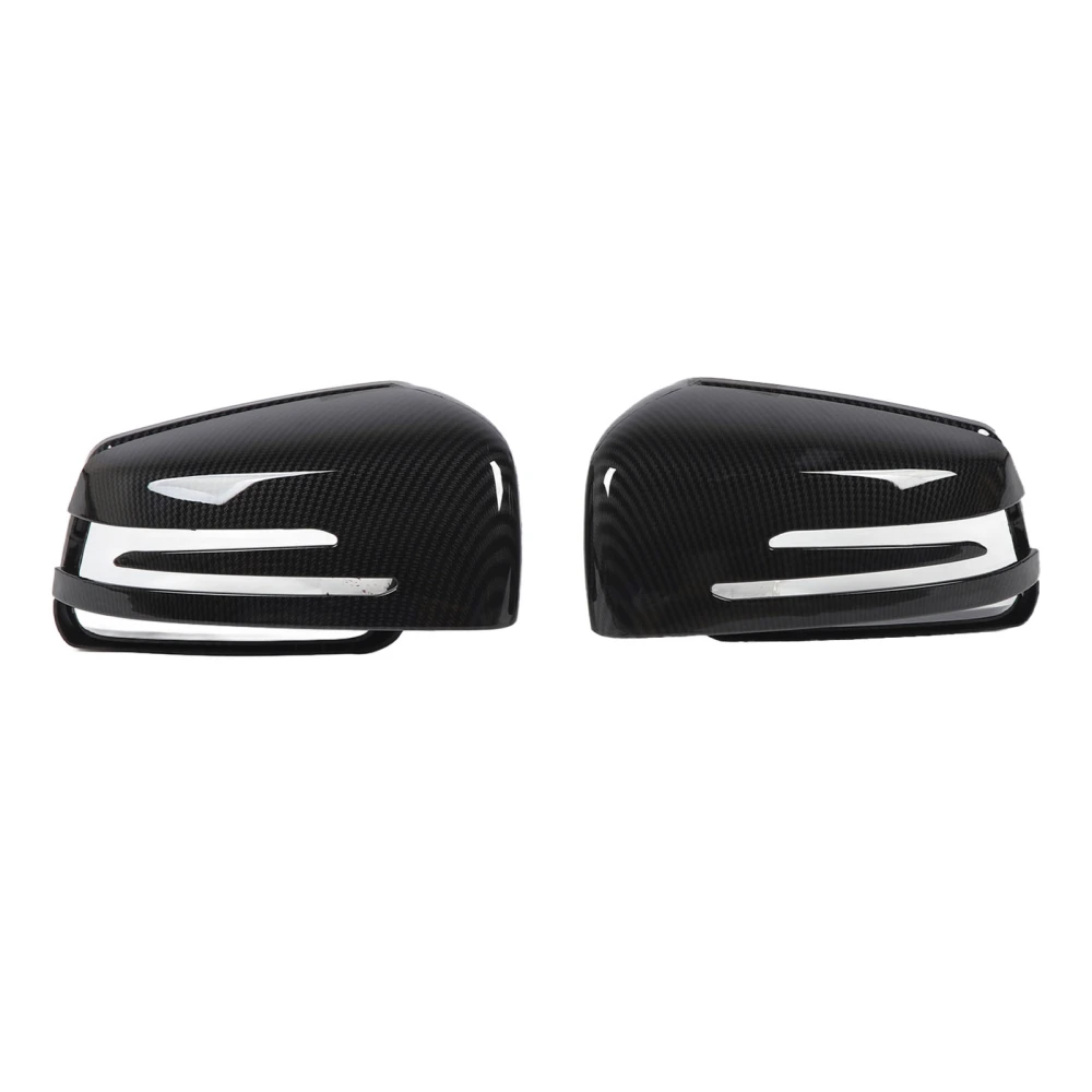 Rearview Mirror Cover A2128100964 Wing Mirror Cap Replacement For Benz S‑Class W221 C‑Class W204 CLS C218 E‑Class W212 Carbon Fiber Style