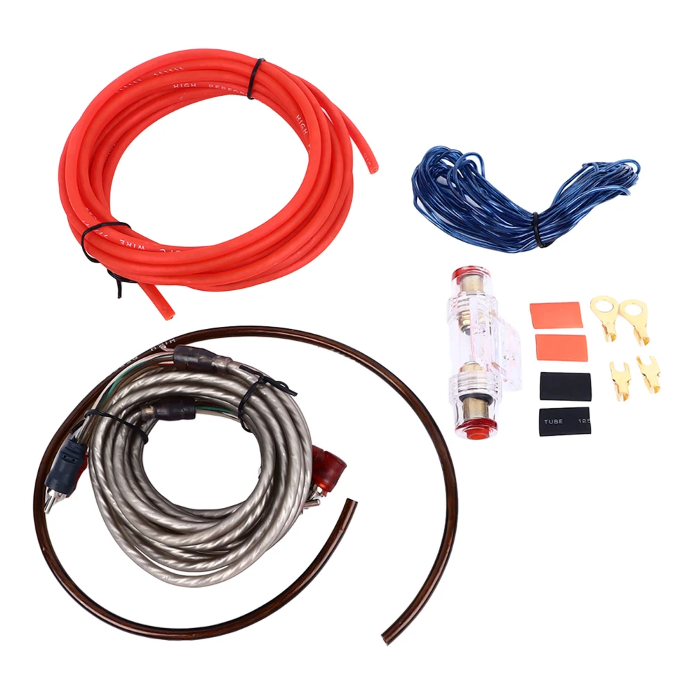 10GA Car Subwoofer Speakers Wire Excellent Sound Transmission Bendable Car Amplifier Installation Wiring Kit for Car