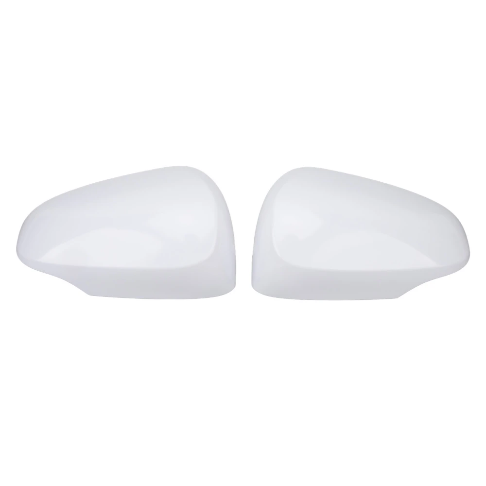 2 Pcs Rearview Door Mirror Cover 87945‑52170 Unpainted White Outer Wing Mirror Cap for Prius C 2012 to 2018