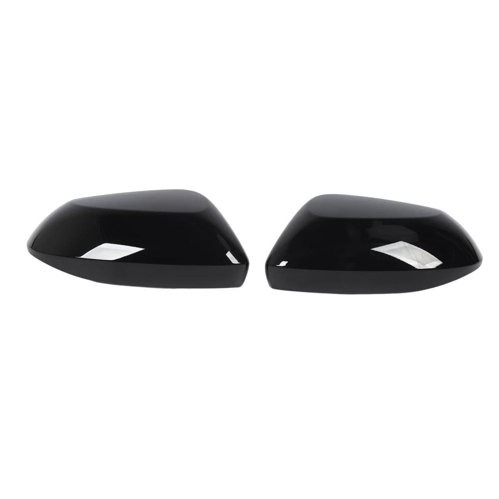 1Pair Rearview Side Mirror Cover High Strength Glossy Black Rugged Side Mirror Cover Cap Housing Replacement for Toyota Corolla