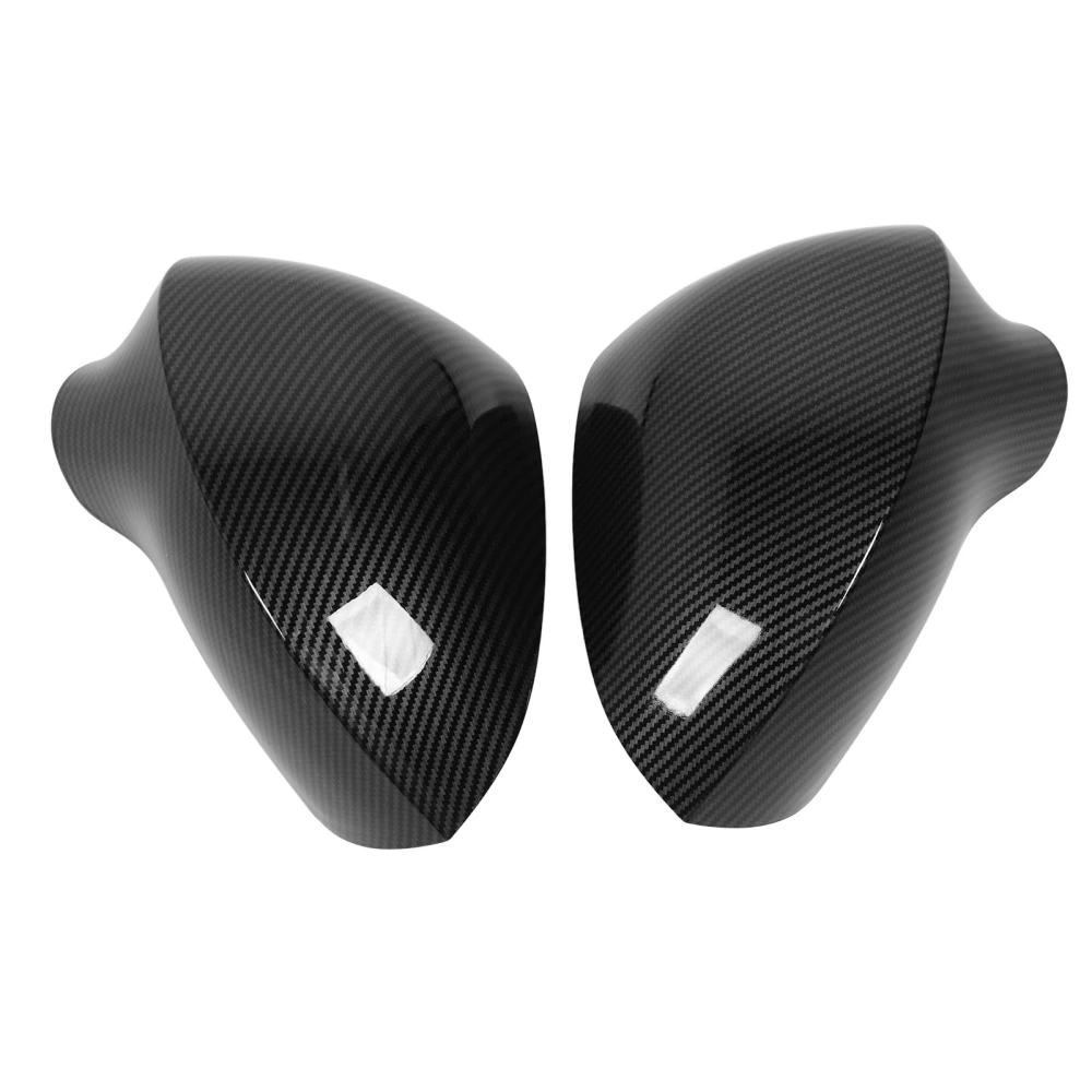 2Pcs Rearview Mirror Cap 1P0857537 Left And Right Dustproof Exterior Side Wing Mirror Cap Replacement for Seat Leon Ibiza Carbon Fiber Look