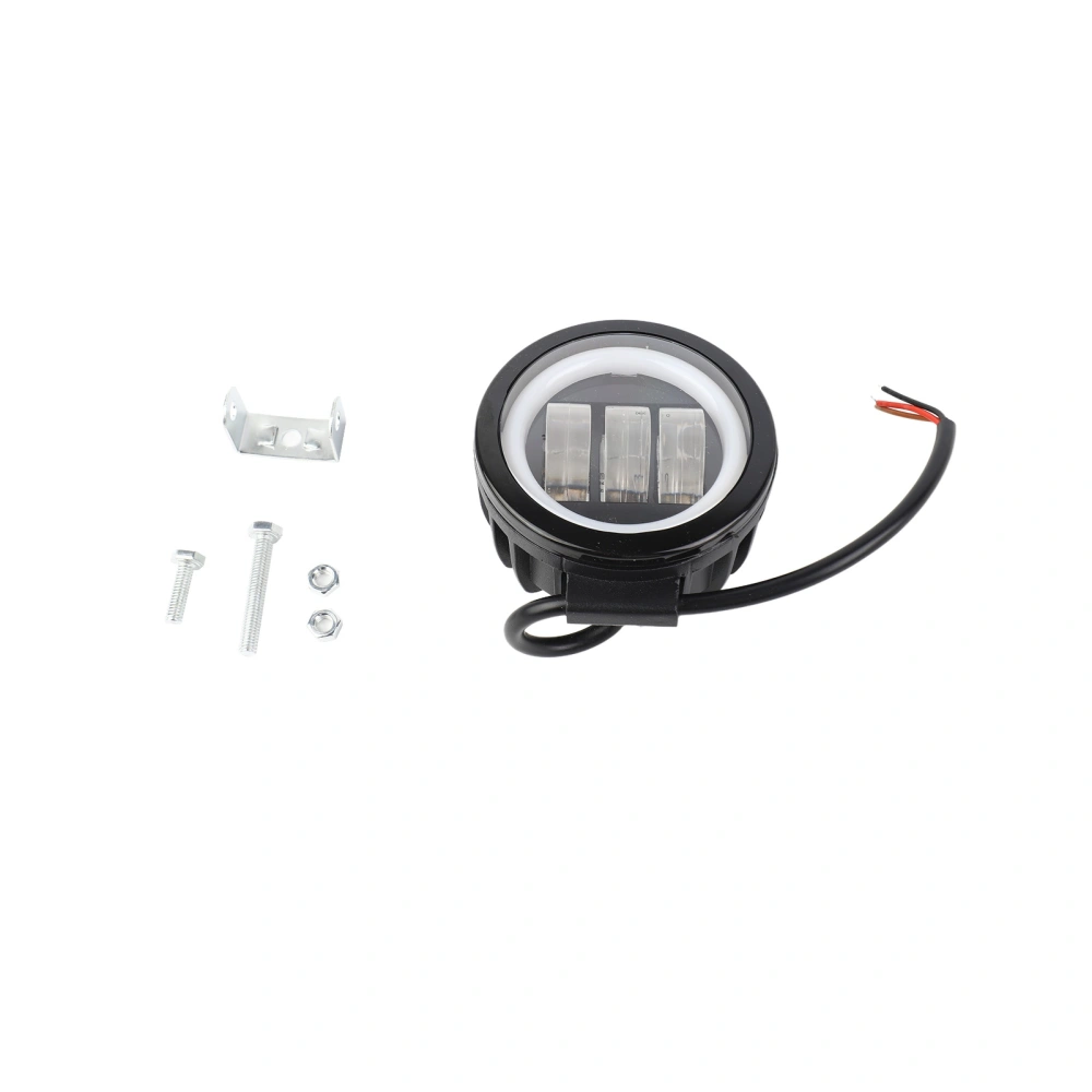 Motorcycle Headlights High Brightness Round LED External Working Warning Light for Motorbike