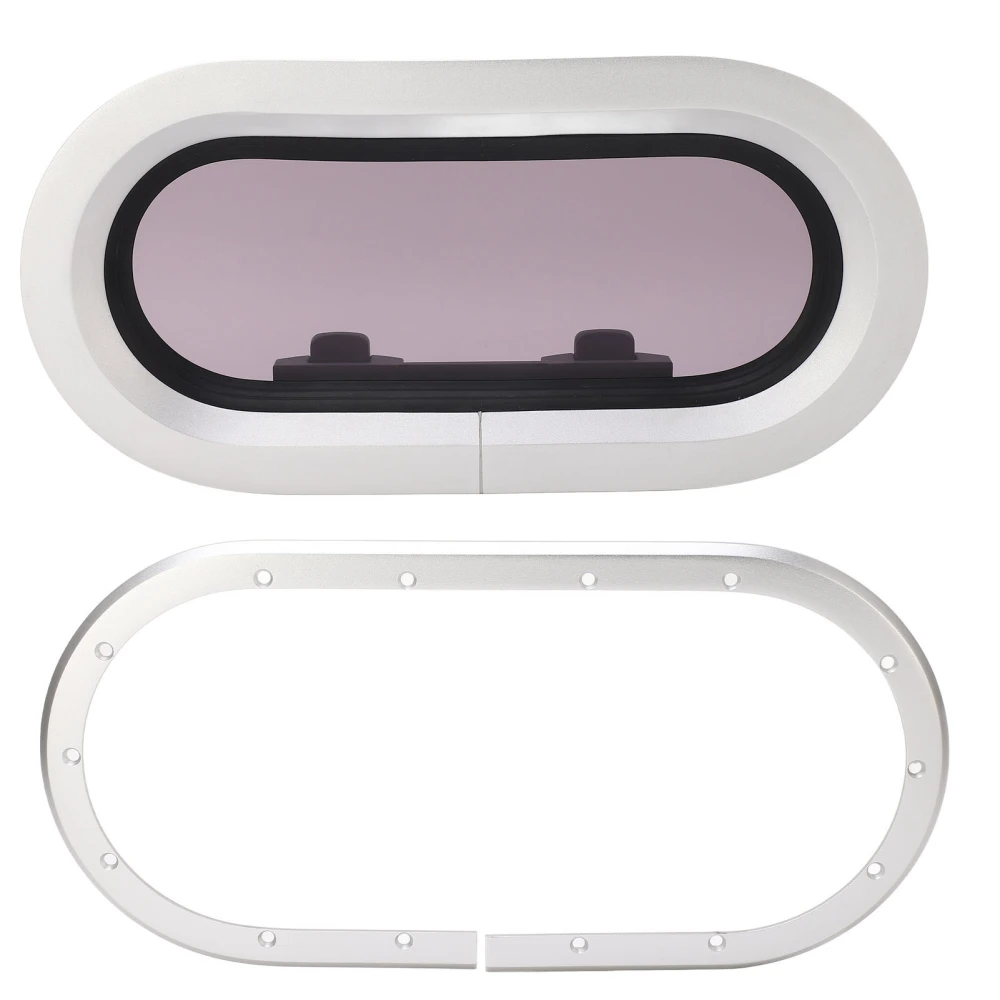 345 X 175mm Boat Porthole Window 180 Degree Internal Opening UV Blocking Waterproof for Marine RV Yacht