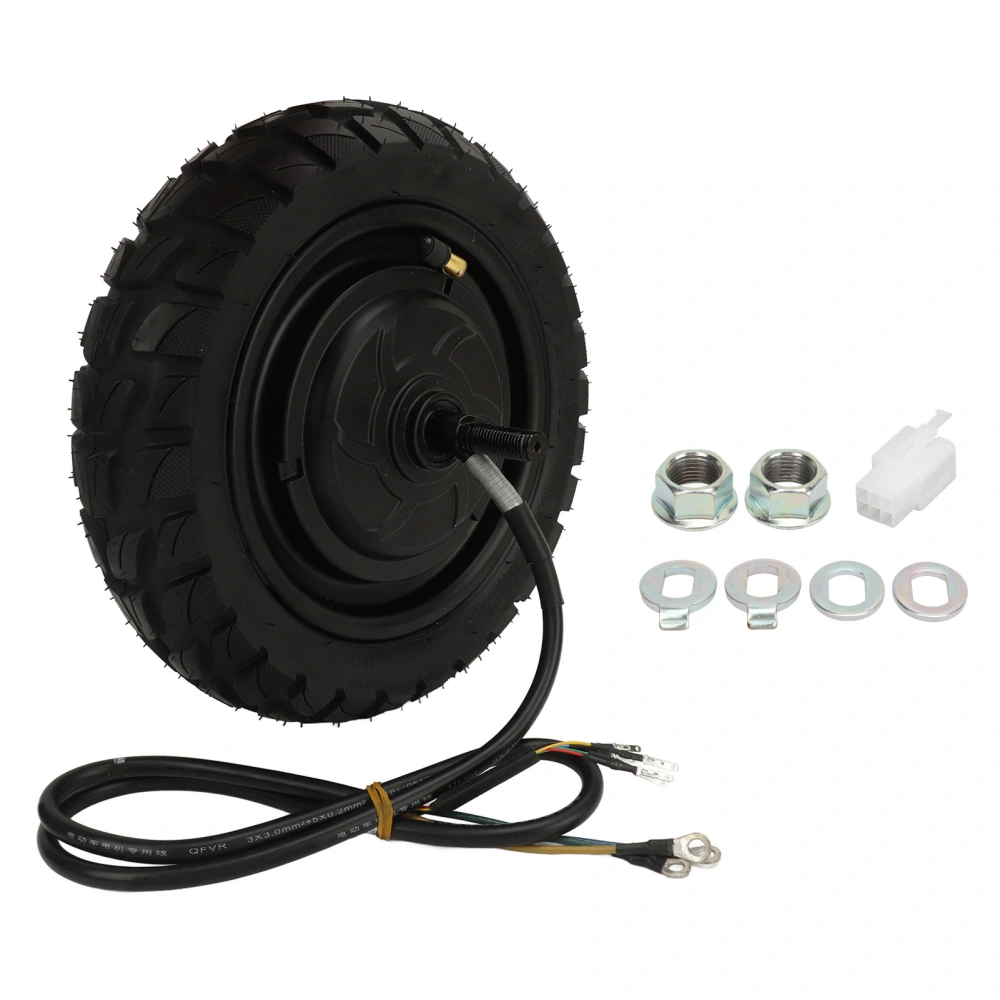 10in Electric Bike Wheel Hub Motor 48V 72V 800 to 2200W Puncture Resistance Vacuum Tire Hub Motor for Electric Scooter