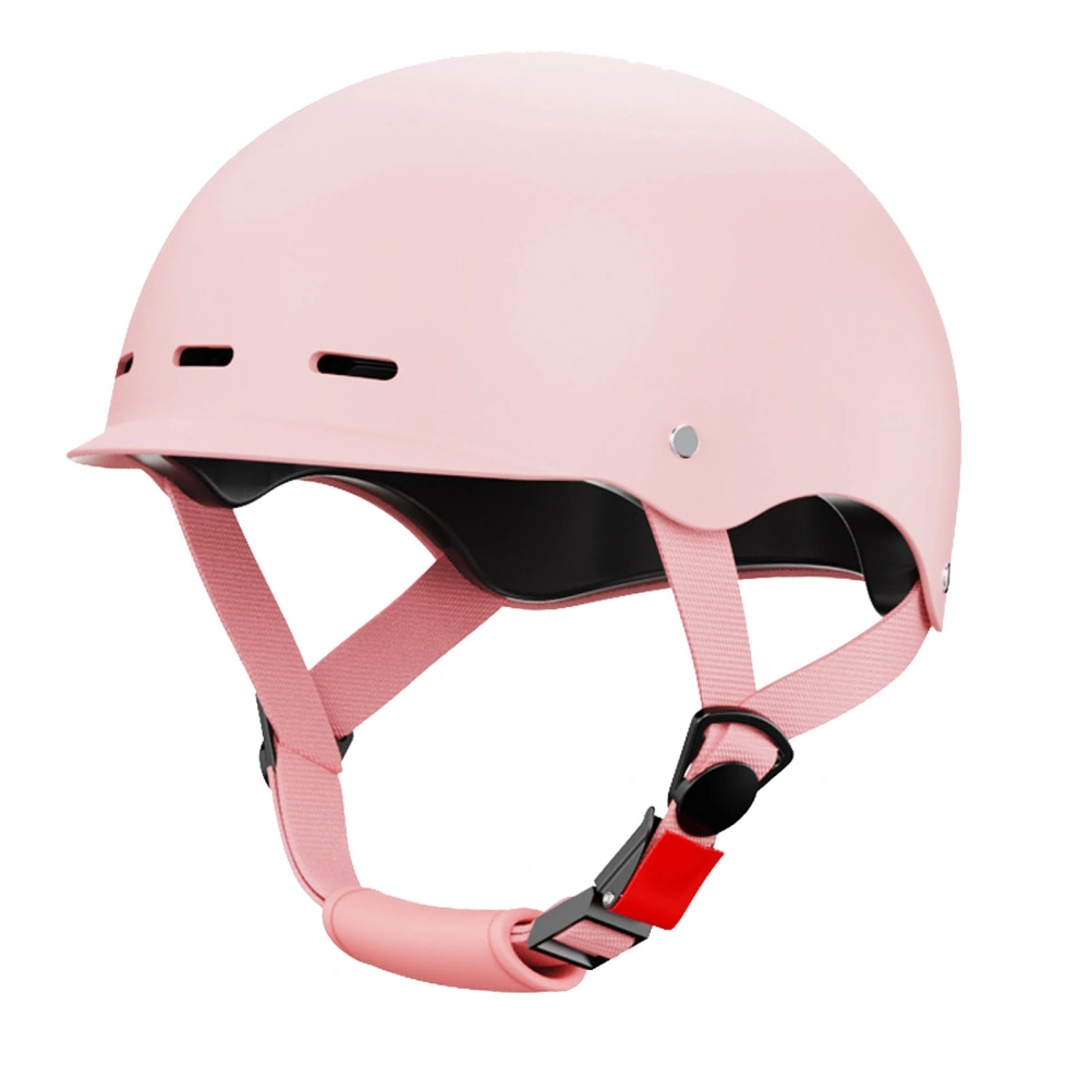 Electric Bicycle Helmet 4 Seasons Universal Breathable Ergonomic Summer Cycling Safety Helmet for Men Women Pink