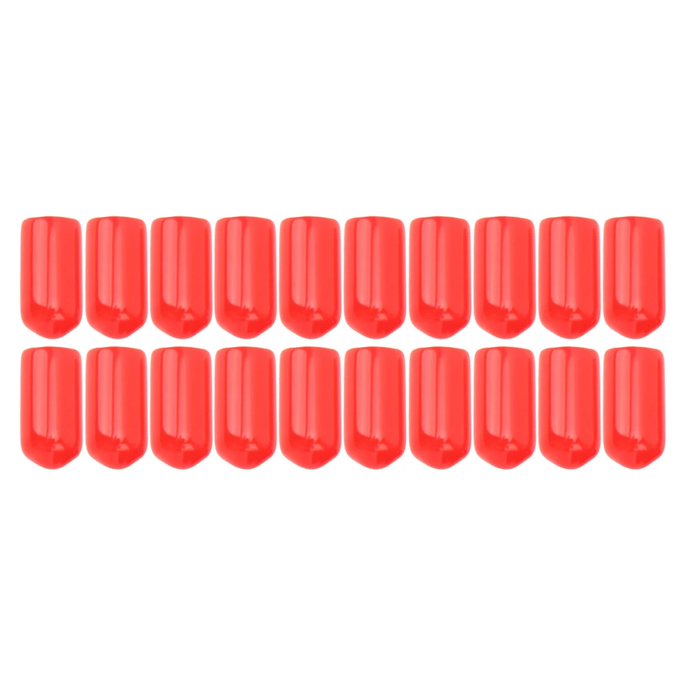 20 Pcs 6mm Brake Caliper Bleed Screw Nipple PVC Dust Cap High Durability for Braking Systems in Most Vehicles Red