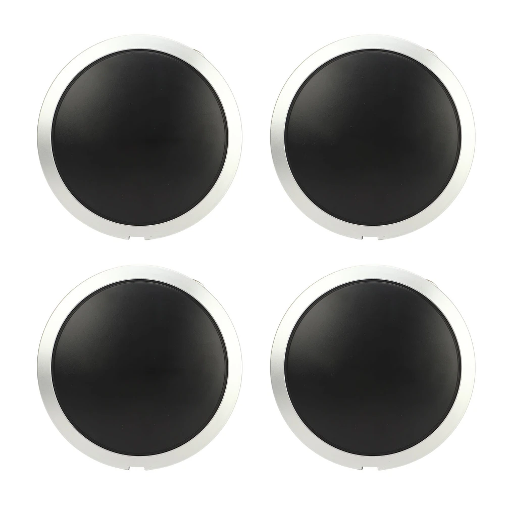 4pcs Wheel Hub Cap 68078419AC High Hardness Center Hubcap with Chrome Trim Replacement for FIAT 500 2007 to 2019 White Circle Red Letter