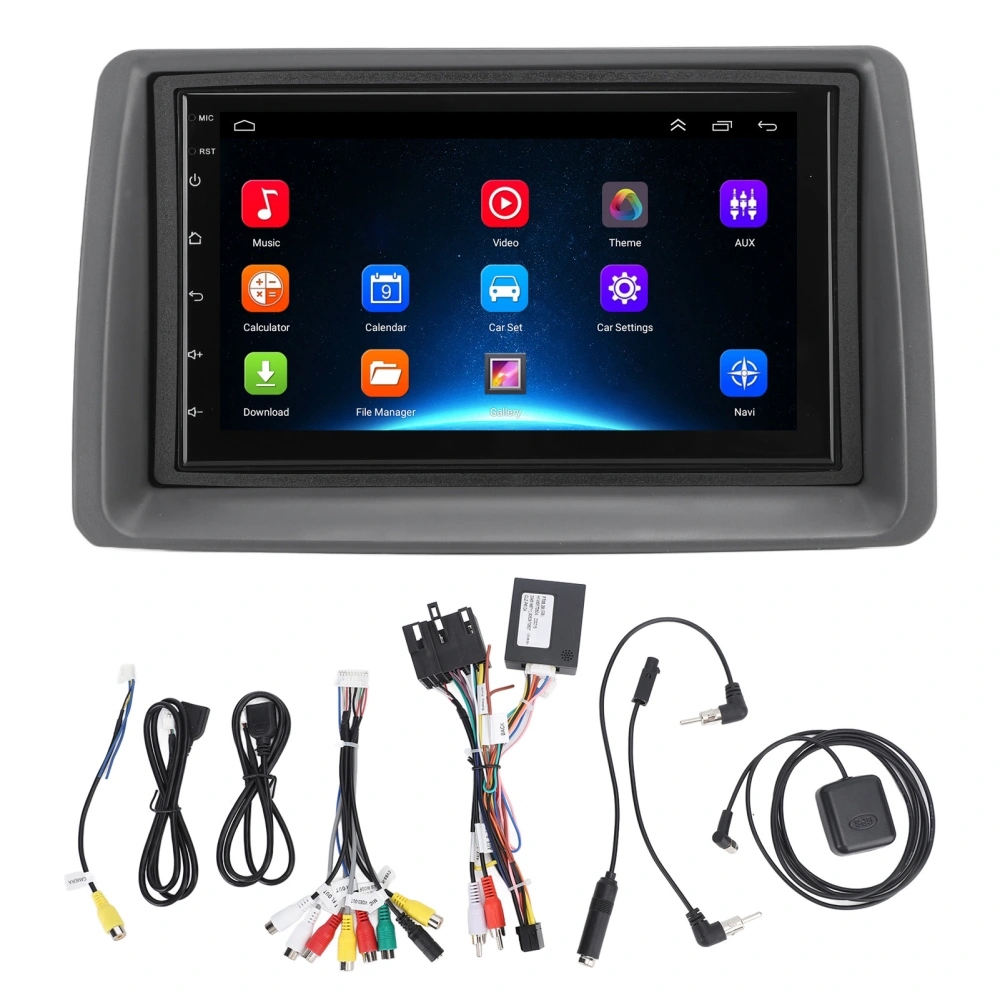 Car Stereo 7in Touch Screen Wifi GPS Navigation Wireless Carplay for Android 12 Replacement for Fiat Panda 2003 to 2012 2G Ram+32G Rom+Carplay