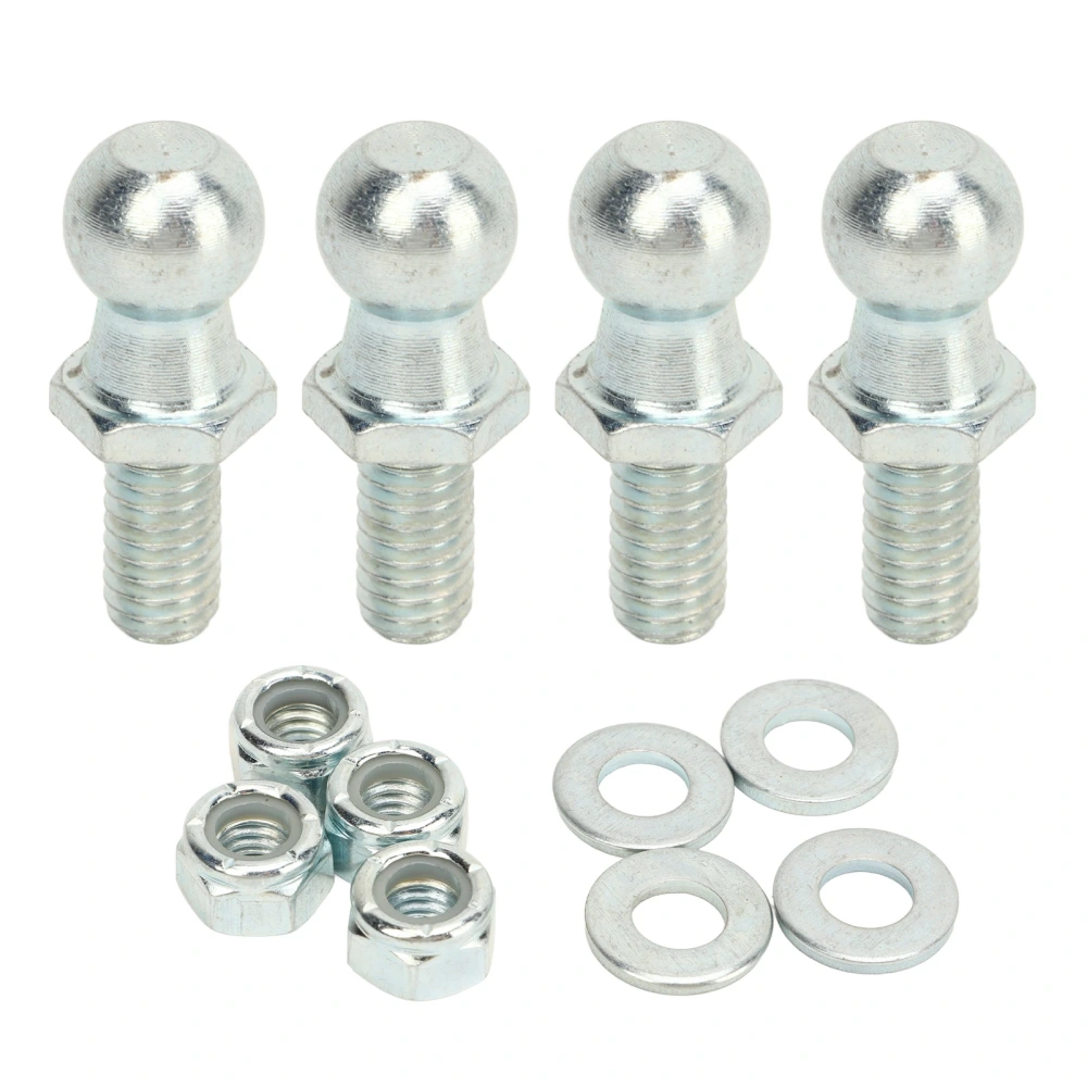 4PCS 13mm Ball Studs with Hardware 5/16in 18 Thread Long Durability for Gas Lift Strut