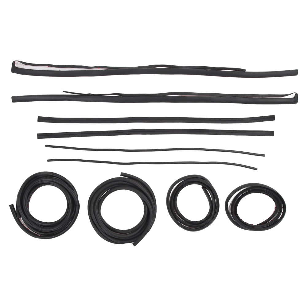 Car Door Seal Kit Wind Noise Reduction Flexible A B Pillar Seal Strip Replacement for Telsa Model 3 Y 8 Piece Set