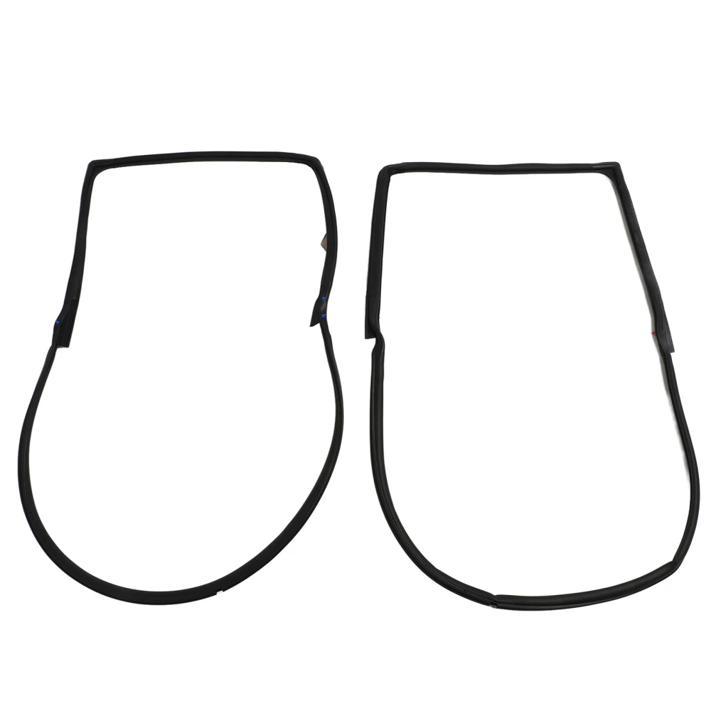 2PCS Front Door Weatherstrip Seal Waterproof Windproof Rubber 55395274AW for Wrangler JK 2007 to 2018