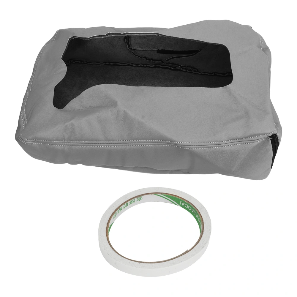 Jump Seat Armrest Cover Stylish Comfortable Touch Protective Sturdy Replacement with Zipper Design for Chevy Suburban Gray