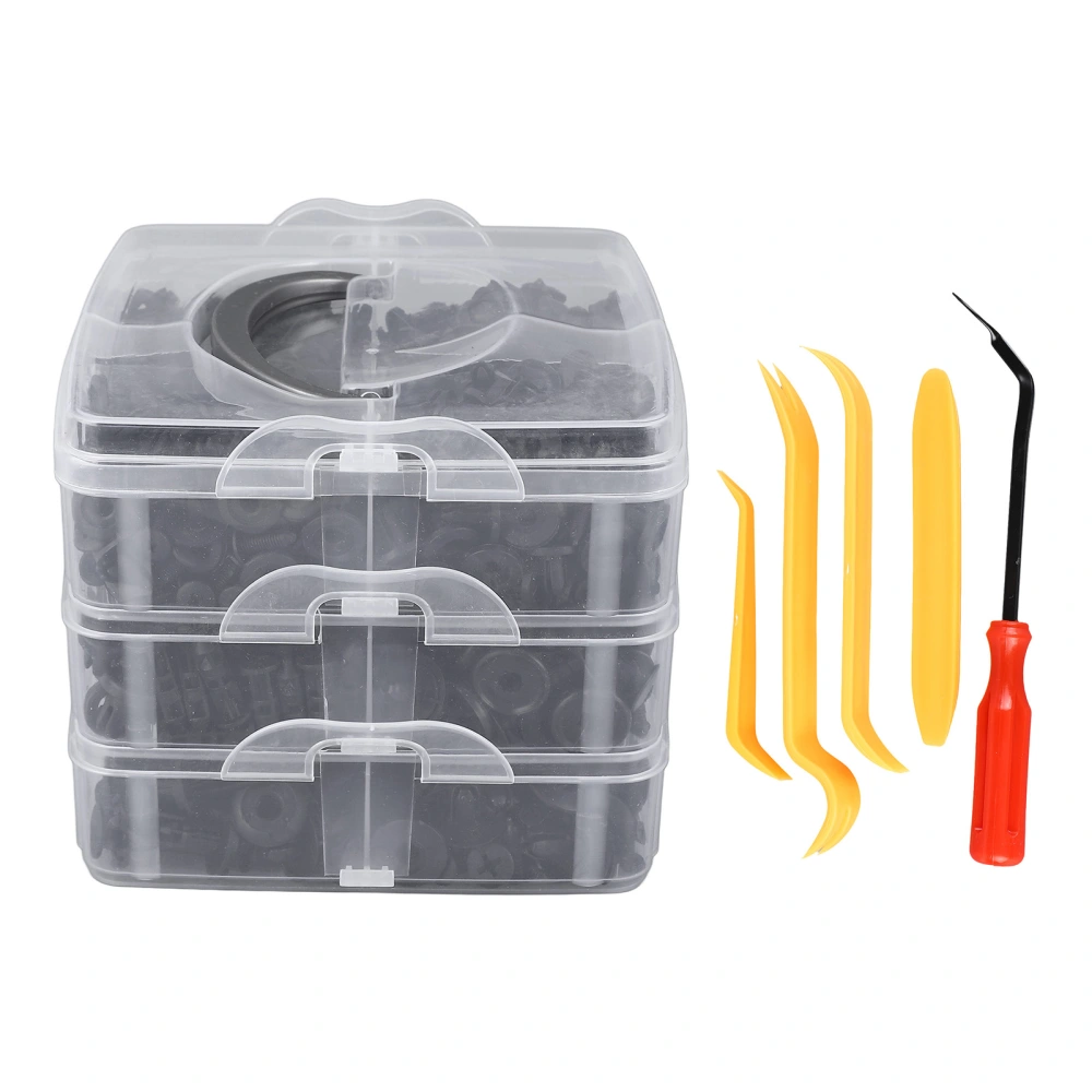 630PCS Car Clips Kit Plastic Mudguard Fastener Rivet Clips Retainer Clips with Removal Tool for Mudguard