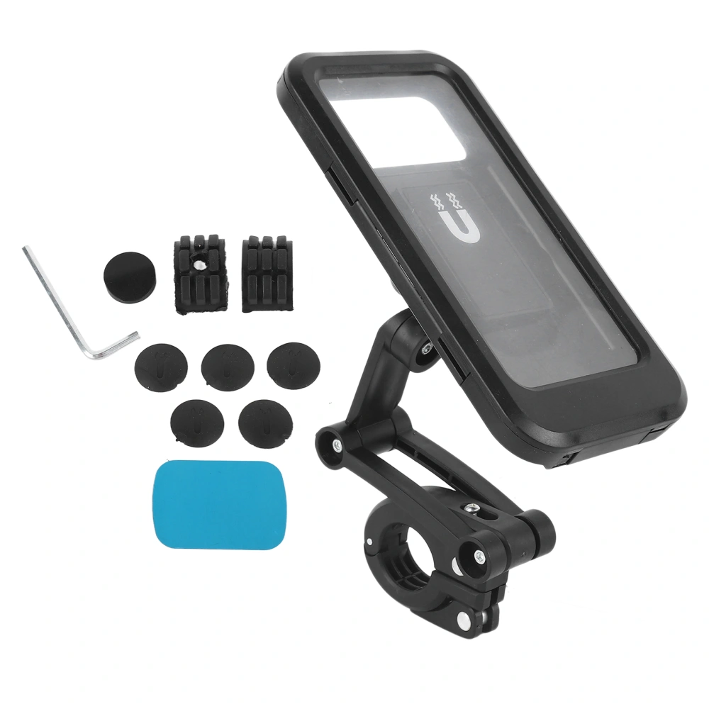 Waterproof Bike Phone Holder Flexible Multifunctional Universal Motorcycle Handlebar Phone Mount for All Phones