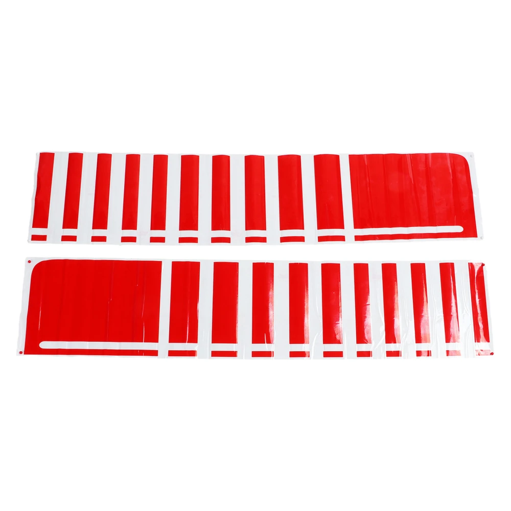 1 Pair Car Hood Stripes Decal Left Right Auto Body Racing Sporty Sticker Decoration for SUV Trucks Off Road Vehicles Red