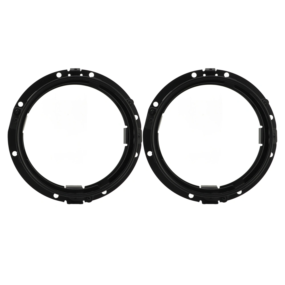 2 Pcs 7in Round Headlight Ring Headlamp Mounting Bracket Retaining Bezel Ring for Wrangler JK 2007 to 2018