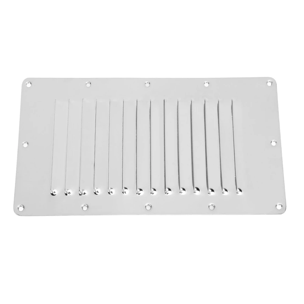 Louvered Vent 228 X 127mm 316 Stainless Steel Mirror Polishing for Marines Boats Yachts Kayaks Ships RVs