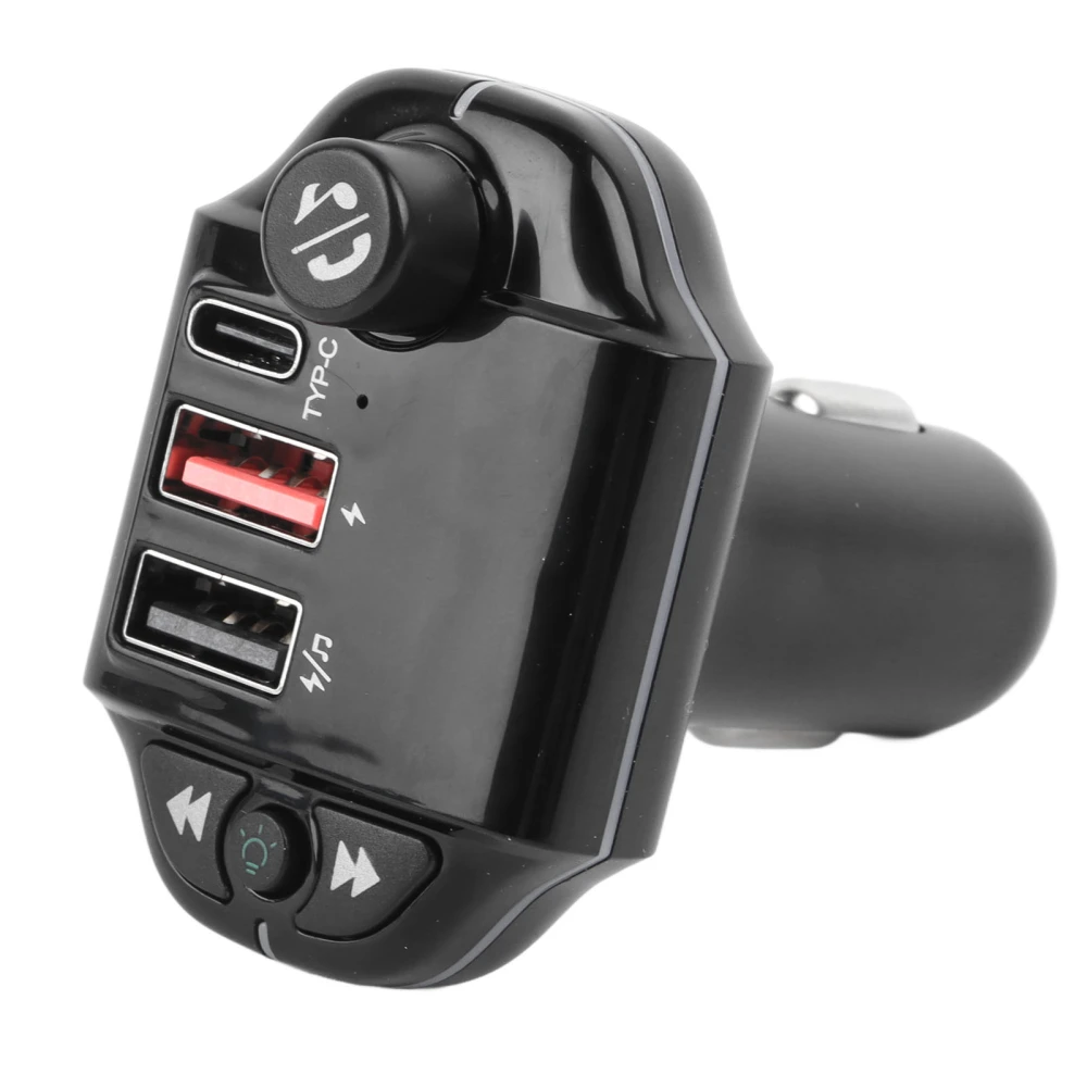 Car Charger Bluetooth FM Transmitter Wireless Radio Adapter Player Car Kit with 3.1A Dual USB Ports