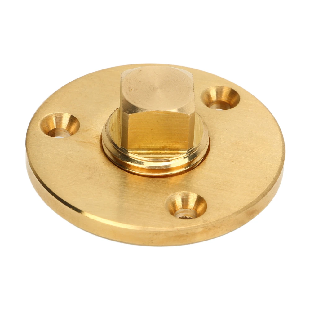 Boat Drain Plug 2 Inch With Brass Plug Oval Marine Yacht Plug For 1/2 Inch Garboard Pipe