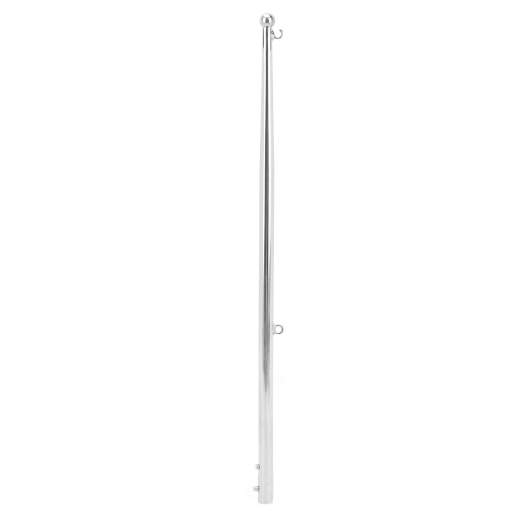 Flag Pole 610mm Stainless Steel Weather Resistant Rustproof Marine Flagpole for Yacht Vessel