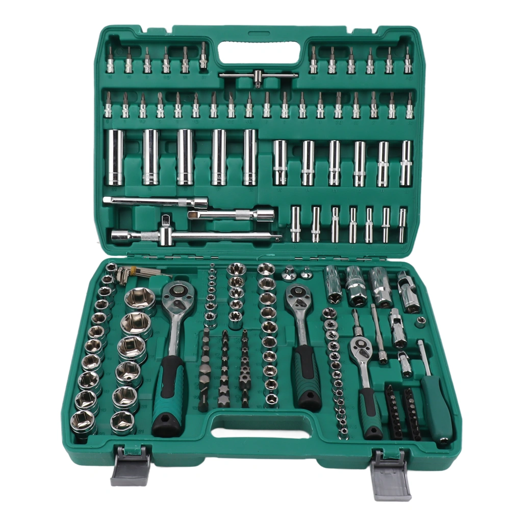 171 Pcs Drive Socket Ratchet Wrench Set Auto Repairing Socket Ratchet Wrench Bit Mechanics Tool Set for Car Motorbike