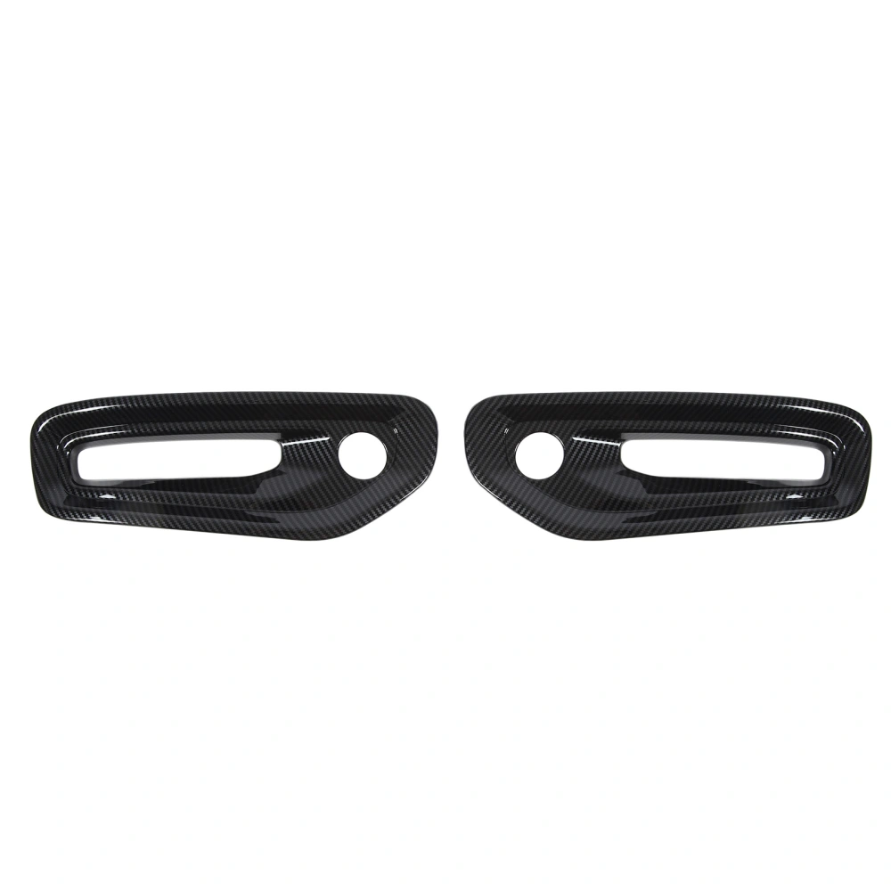 2Pcs Fog Light Bezel Cover Improved Visibility Stylish Carbon Fiber Pattern Front Fog Light Cover Trim For 1500 2023