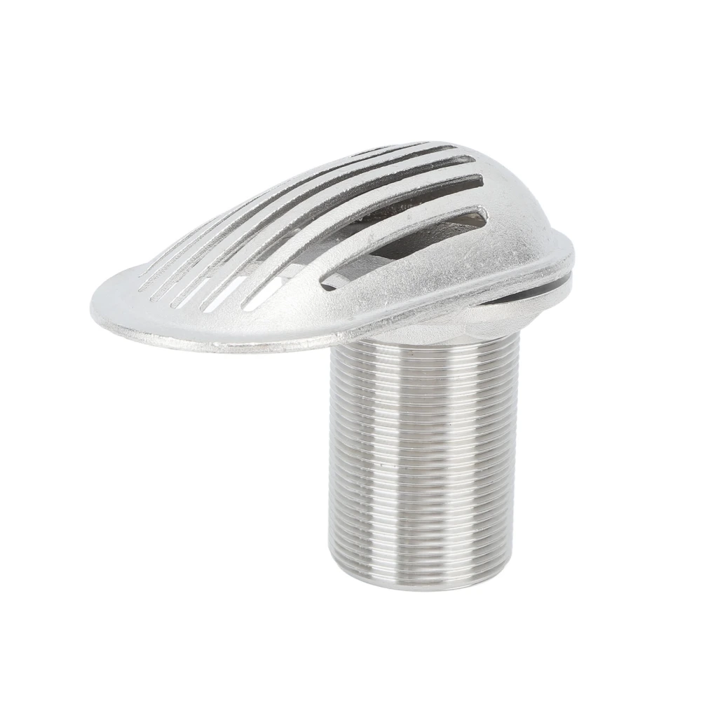 Marine Boat Intake Strainer 1‑1/2 Inch Embedded 316 Stainless Steel Thru Hull Water Pickup Filter Scoop for Yacht