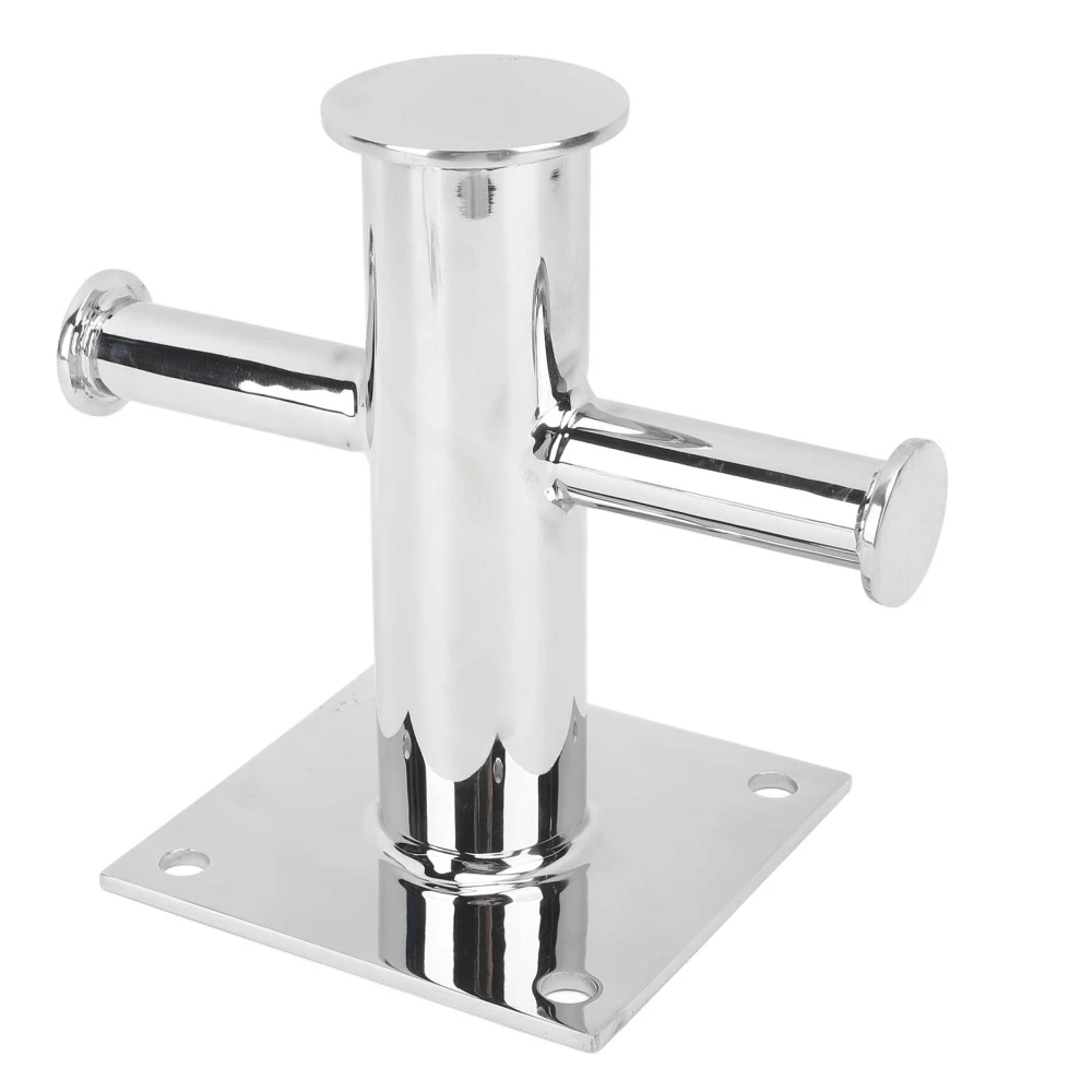 135mm Single Cross Bollard Heavy Duty Marine Grade 316 Stainless Steel for Yacht Fishing Boat