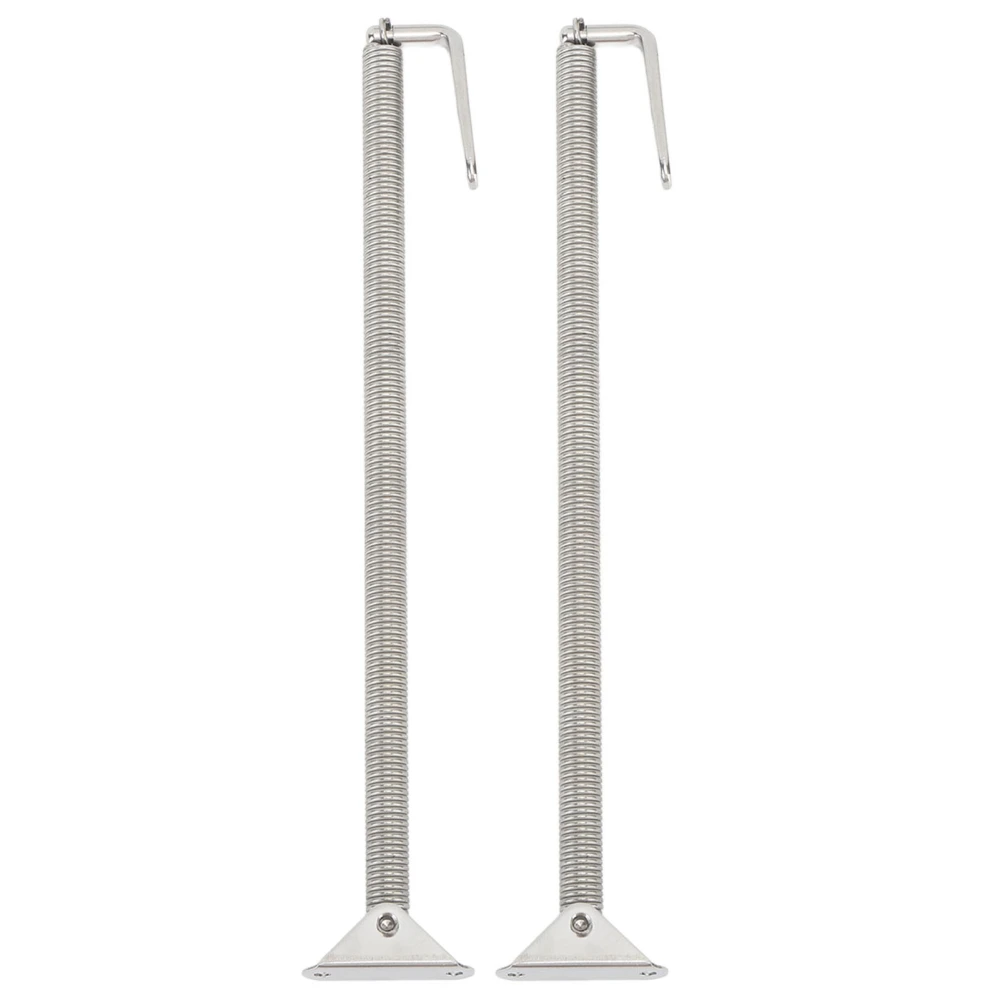 2 Pcs Boat Hatch Support Spring Stainless Steel Adjuster Porthole Door Lid Spring for Yachts Campers 245x10mm