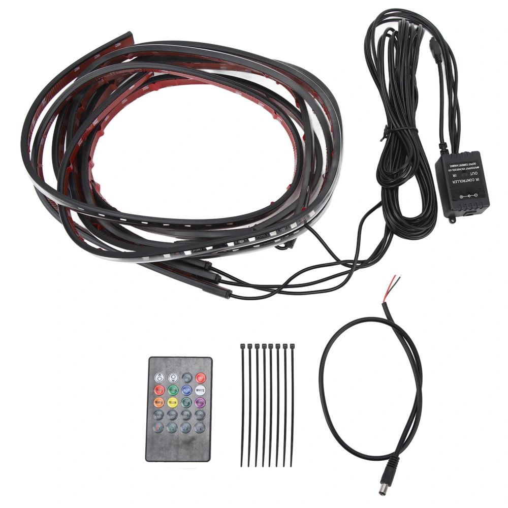 Car Underglow Light Kit Sound Control LED Ambient Light with Bluetooth App and Remote Control