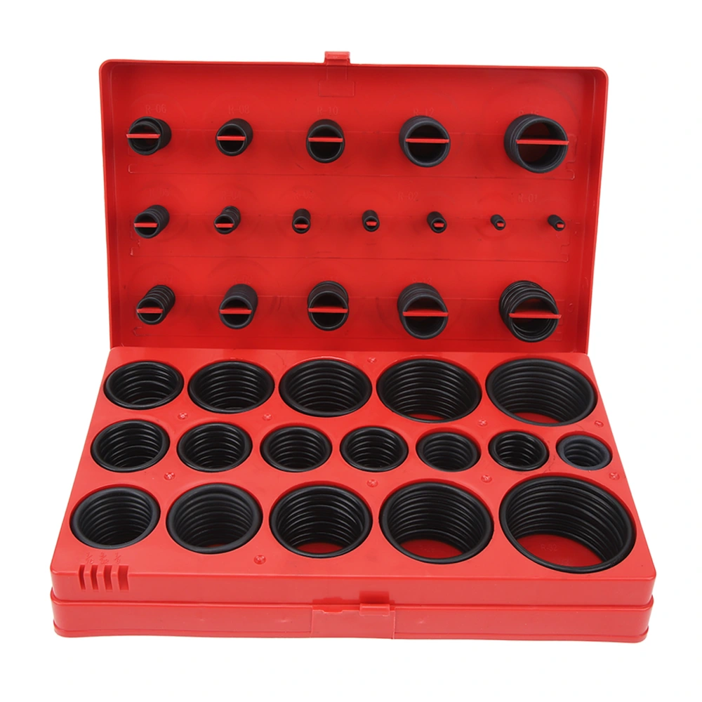 419 PCS O Ring Washer Assortment Kit Automotive Metric Nitrile Rubber O Ring Case Oil Proof Kit for Repair