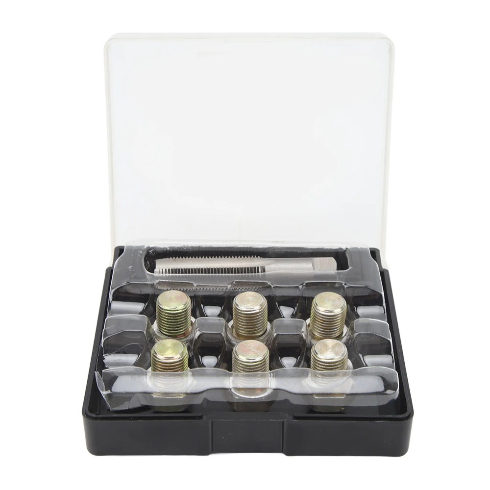 13Pcs Oil Drain Plug Thread Repair Kit M13 X 1.5mm Oil Pan Screws Rethread Tool Kit