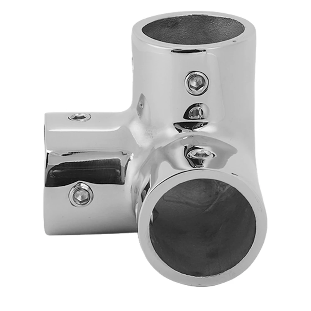 Boat Handrail Tee Connector 316 Stainless Steel Heavy Duty Pipe Connector Clamp Marine Yacht Hardware Accessory 22mm