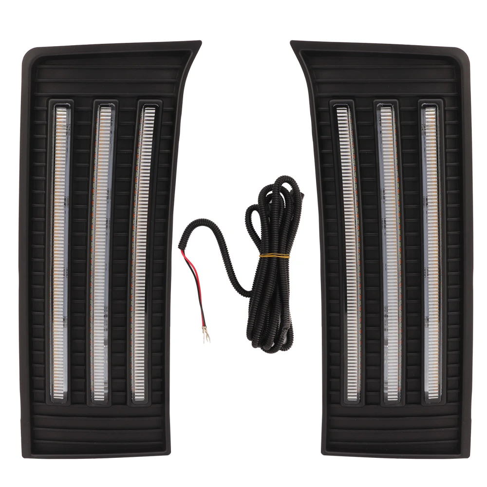 1 Pair LED Daytime Running Lights 5500K to 6500K Turn Signal Fog Lamp Replacement For CrewMax SR SR5 2022 to 2023