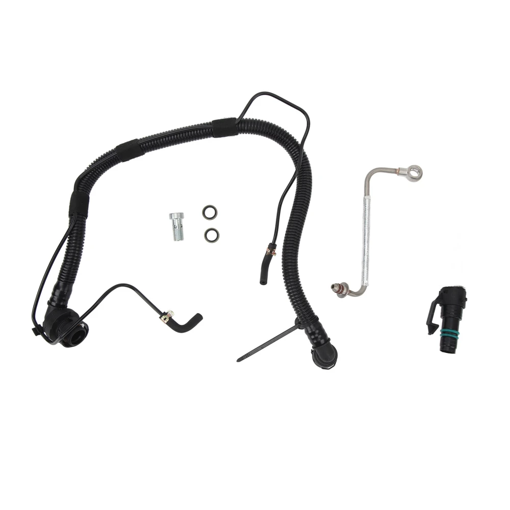 Turbo Feed Hose Kit 25193343 Engine Turbocharger Oil Return Drain Pipe Line Replacement for Chevy Cruze Sonic Trax