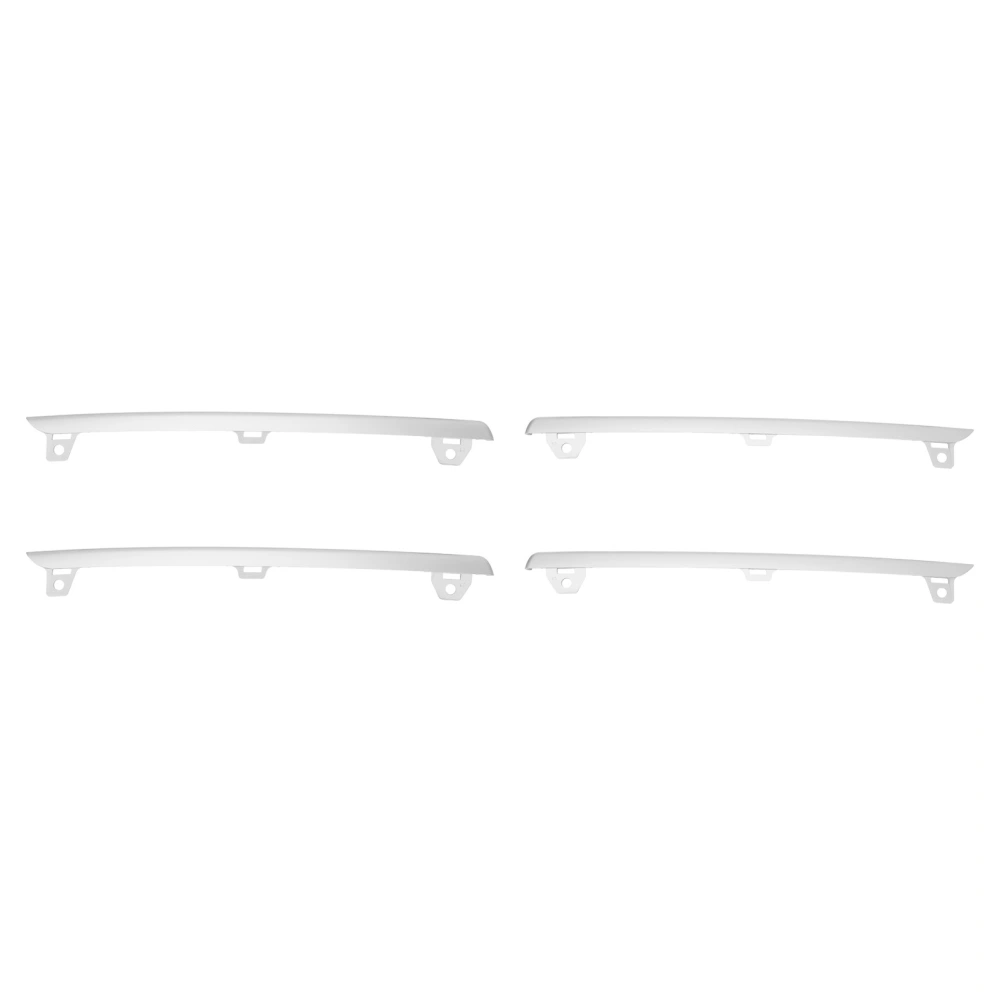 Front Bumper Grille Upper Molding 9Y0 807 449 Left Right Grille Trim for Cayenne 2017 to 2023 Electroplated Silver