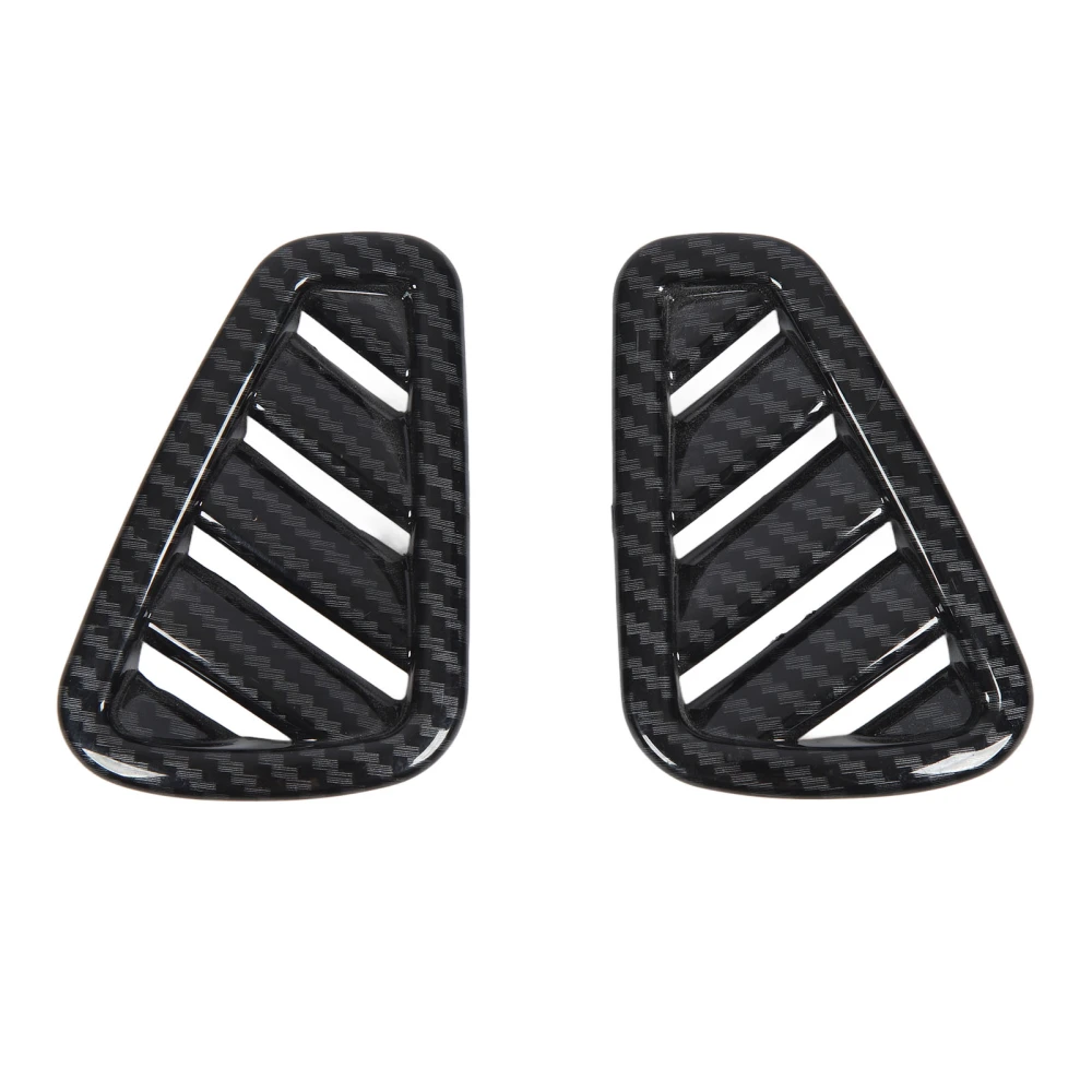 1Pair Dashboard Air Outlet Vent Cover Carbon Fiber Pattern Dashboard Side Air Vent Cover Replacement for Benz A‑Class W177 V177